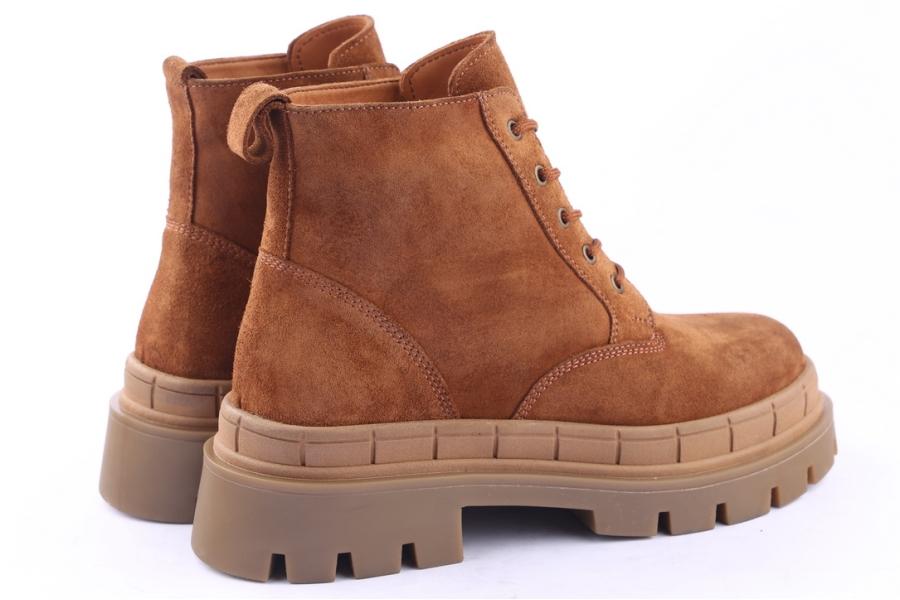 D.moro Shoes Women Suede Leather Ankle Boots For Winter: 559B Tan (Wholesale)