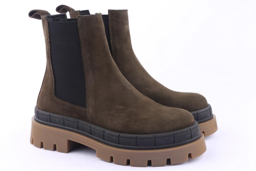 D.moro Shoes Women Suede Leather Ankle Boots For Winter: 559C Brown (Wholesale)