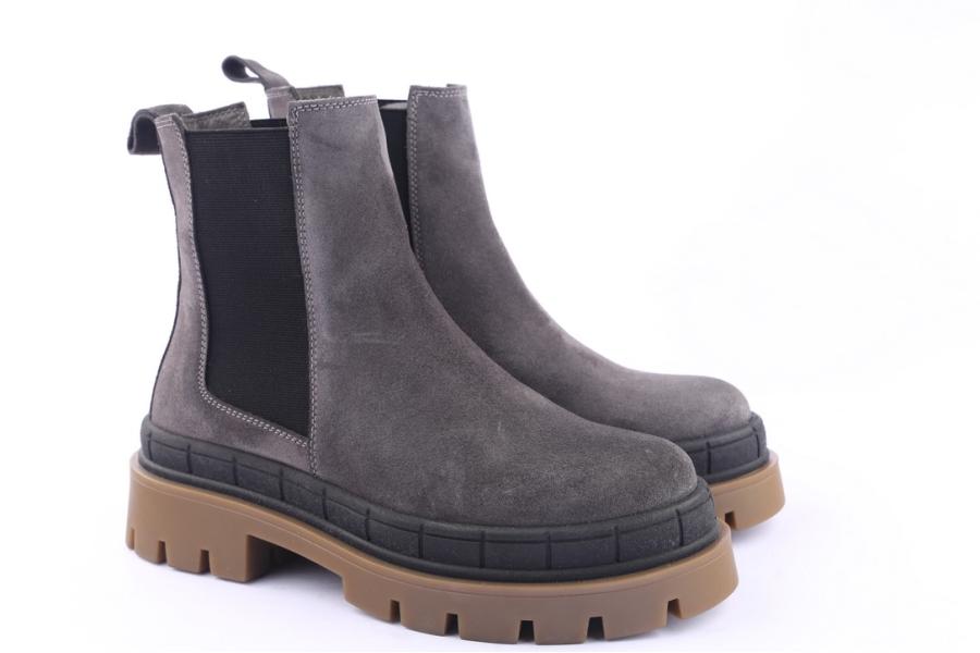 D.moro Shoes Women Suede Leather Ankle Boots For Winter: 559C Grey (Wholesale)