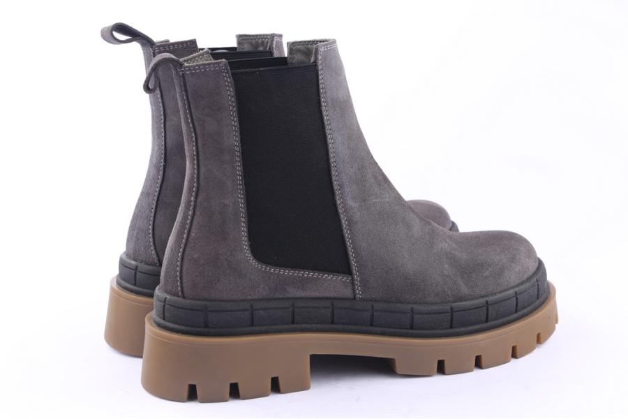D.moro Shoes Women Suede Leather Ankle Boots For Winter: 559C Grey (Wholesale)