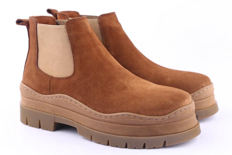 D.moro Shoes Women Suede Leather Ankle Boots For Winter: 564B Tan (Wholesale)