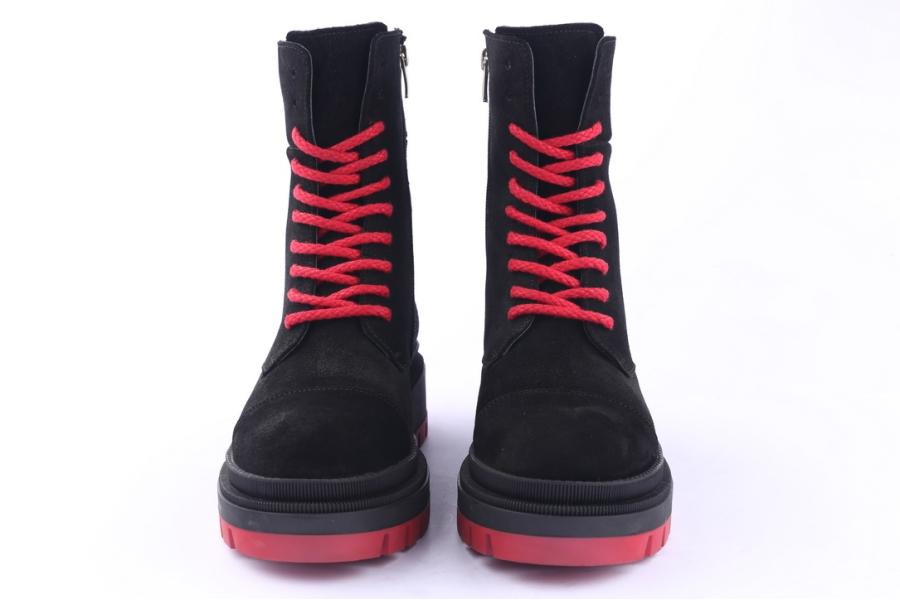 D.moro Shoes Women Suede Leather Ankle Boots For Winter: 567A Black (Wholesale)