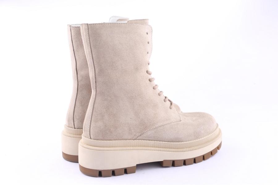 D.moro Shoes Women Suede Leather Ankle Boots For Winter: 567B Beige (Wholesale)