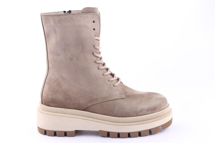 d.moro shoes Women Suede Leather Ankle Boots for Winter: 567B Beige (Wholesale)