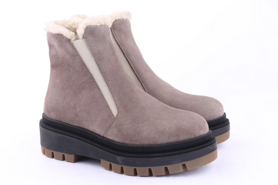 D.moro Shoes Women Suede Leather Ankle Boots For Winter: 567D Grey (Wholesale)