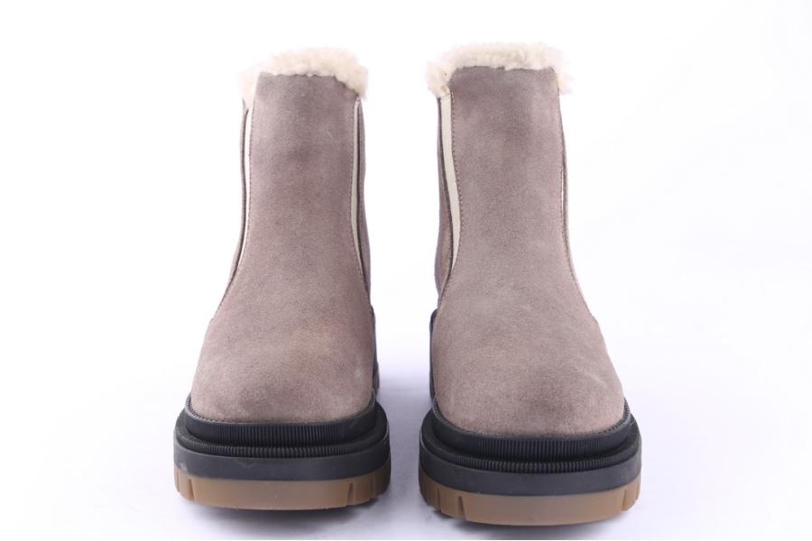D.moro Shoes Women Suede Leather Ankle Boots For Winter: 567D Grey (Wholesale)