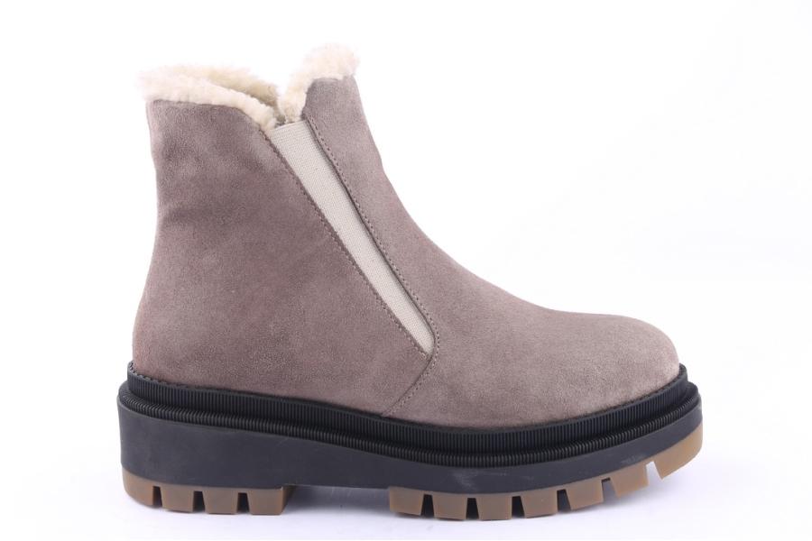 d.moro shoes Women Suede Leather Ankle Boots for Winter: 567D Grey (Wholesale)
