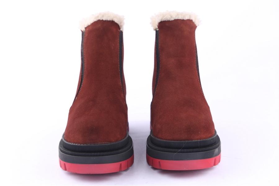 D.moro Shoes Women Suede Leather Ankle Boots For Winter: 567D Powder (Wholesale)