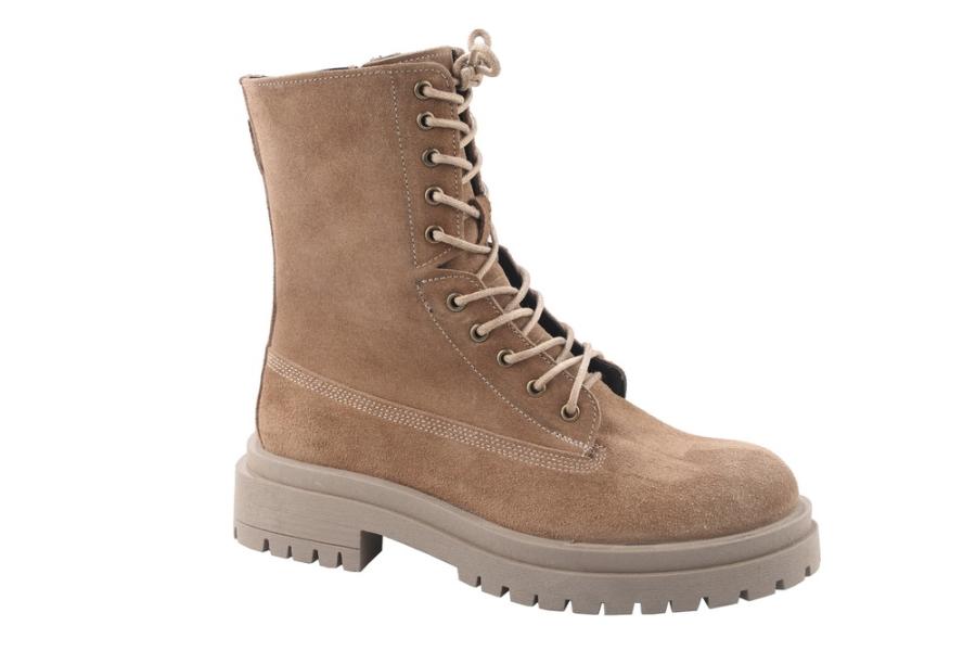 d.moro shoes Women Suede Leather Ankle Boots for Winter: 574-21-Y Mink (Wholesale)