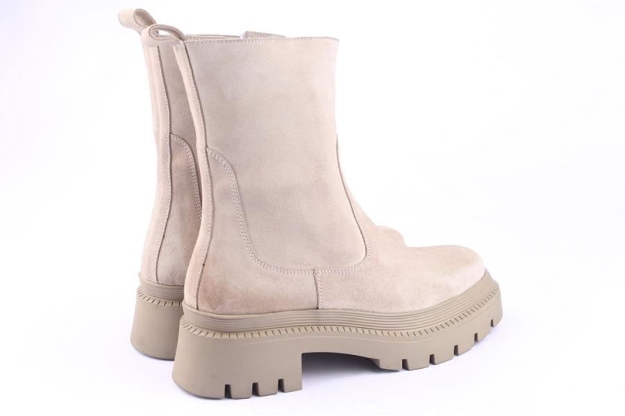 D.moro Shoes Women Suede Leather Ankle Boots For Winter: 574A Beige (Wholesale)