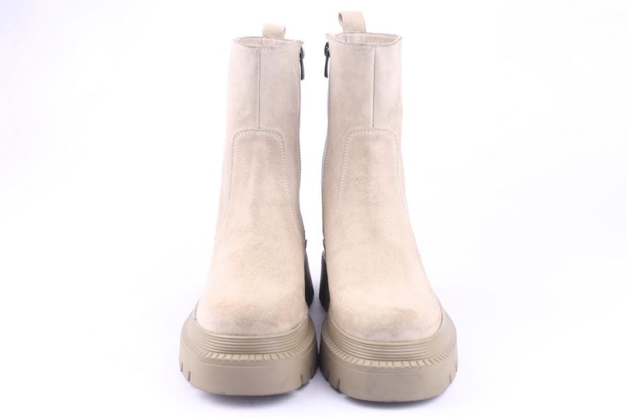 D.moro Shoes Women Suede Leather Ankle Boots For Winter: 574A Beige (Wholesale)