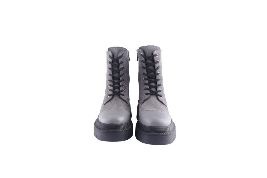 D.moro Shoes Women Suede Leather Ankle Boots For Winter: 574C Grey (Wholesale)