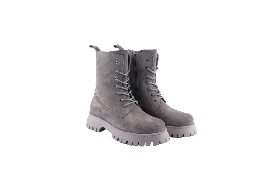 D.moro Shoes Women Suede Leather Ankle Boots For Winter: 652B Grey (Wholesale)