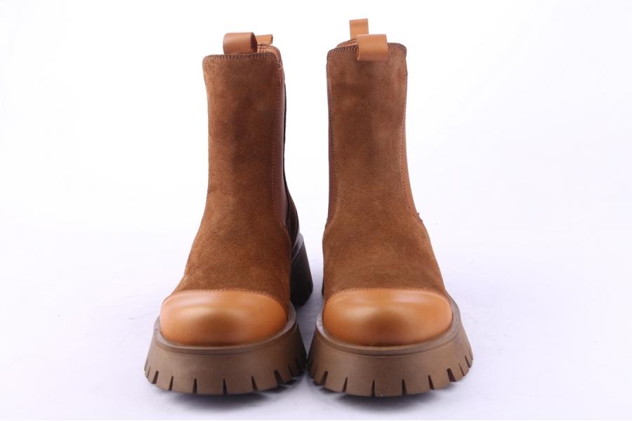 D.moro Shoes Women Suede Leather Ankle Boots For Winter: 652G Tan (Wholesale)