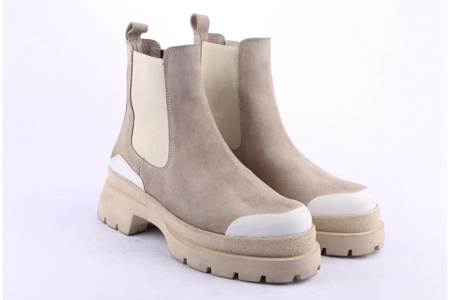 D.moro Shoes Women Suede Leather Ankle Boots For Winter: 656A Beige (Wholesale)