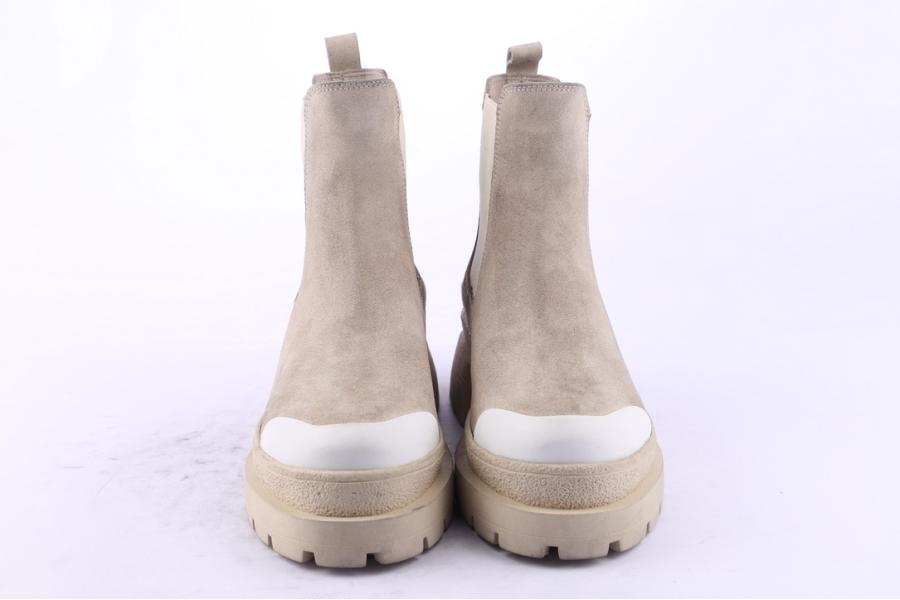 D.moro Shoes Women Suede Leather Ankle Boots For Winter: 656A Beige (Wholesale)