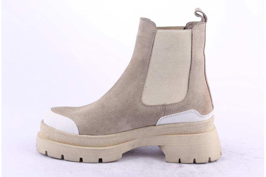 D.moro Shoes Women Suede Leather Ankle Boots For Winter: 656A Beige (Wholesale)