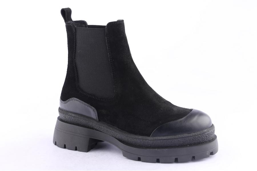 D.moro Shoes Women Suede Leather Ankle Boots For Winter: 656A Black (Wholesale)