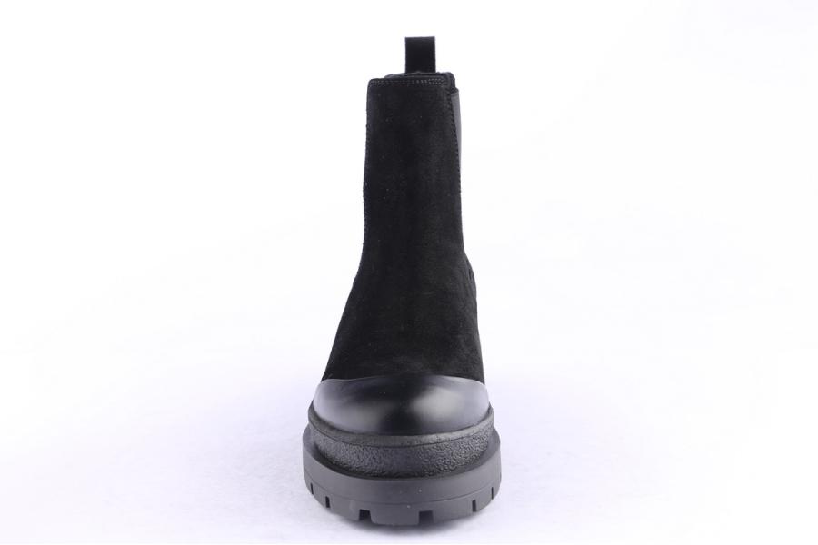 D.moro Shoes Women Suede Leather Ankle Boots For Winter: 656A Black (Wholesale)