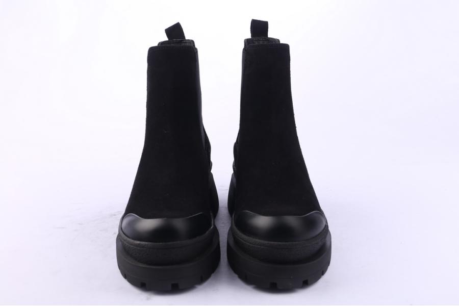 D.moro Shoes Women Suede Leather Ankle Boots For Winter: 656A Black (Wholesale)