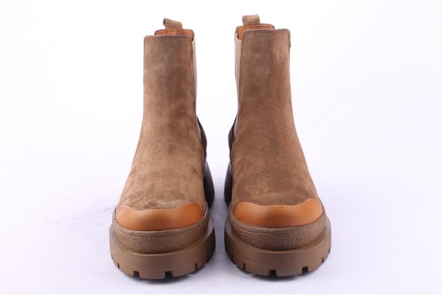 D.moro Shoes Women Suede Leather Ankle Boots For Winter: 656A Tan (Wholesale)