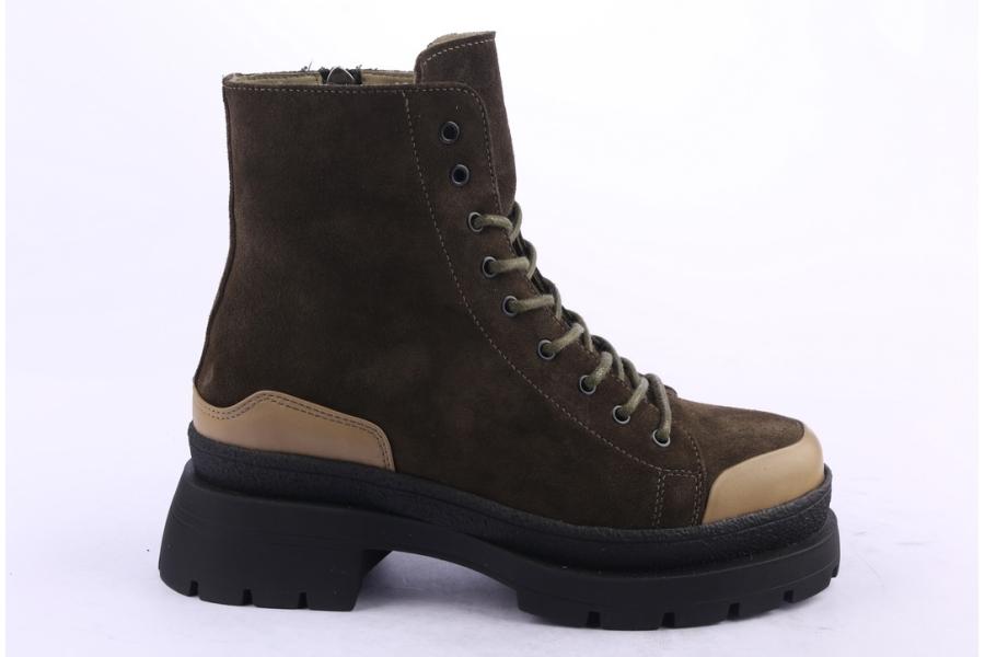 d.moro shoes Women Suede Leather Ankle Boots for Winter: 656B Brown (Wholesale)