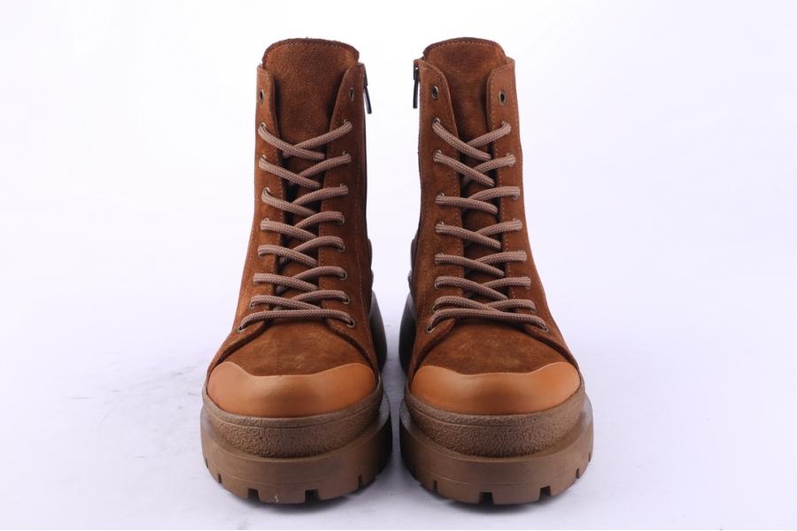 D.moro Shoes Women Suede Leather Ankle Boots For Winter: 656B Tan (Wholesale)