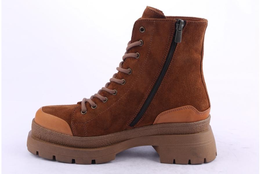 D.moro Shoes Women Suede Leather Ankle Boots For Winter: 656B Tan (Wholesale)
