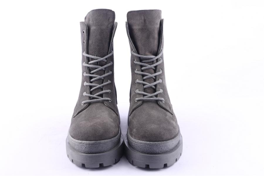 D.moro Shoes Women Suede Leather Ankle Boots For Winter: 656C Grey (Wholesale)