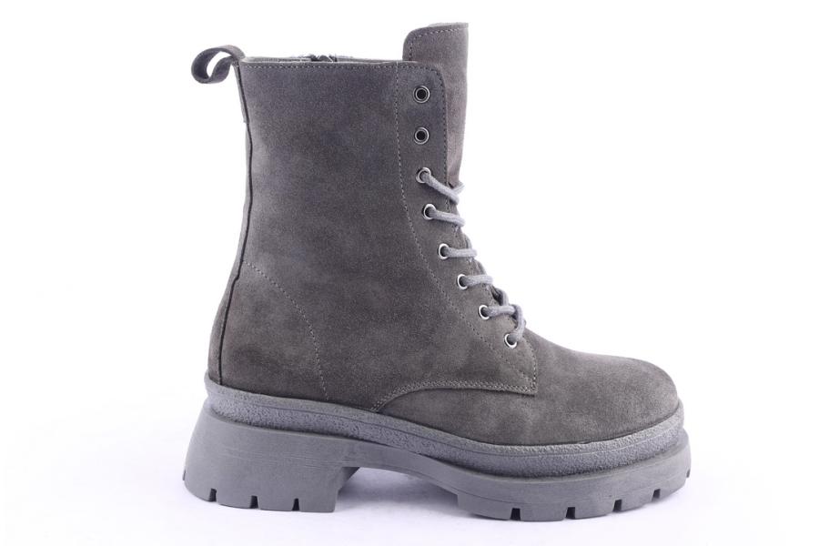 d.moro shoes Women Suede Leather Ankle Boots for Winter: 656C Grey (Wholesale)
