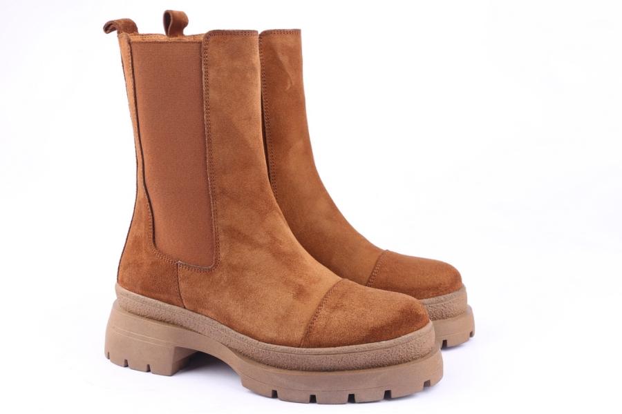 D.moro Shoes Women Suede Leather Ankle Boots For Winter: 656D Tan (Wholesale)