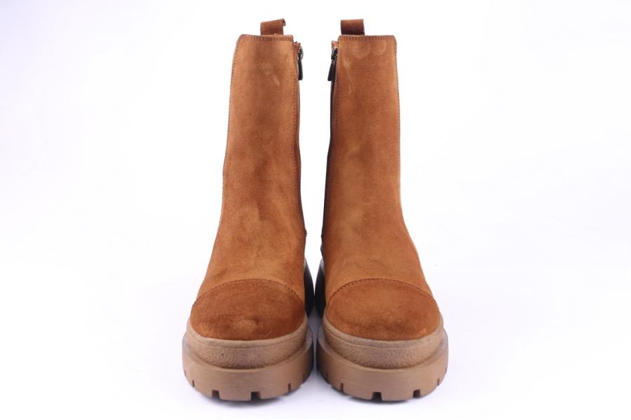 D.moro Shoes Women Suede Leather Ankle Boots For Winter: 656D Tan (Wholesale)