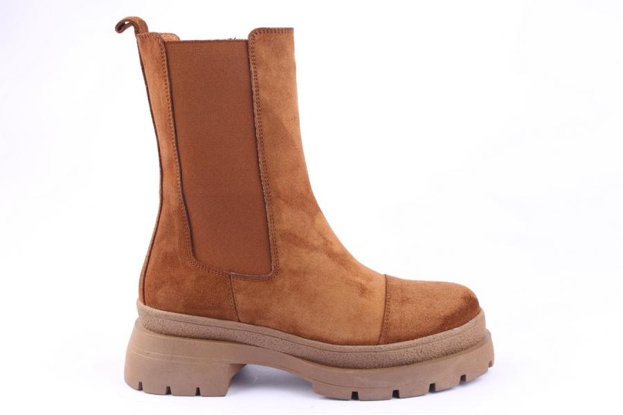 d.moro shoes Women Suede Leather Ankle Boots for Winter: 656D Tan (Wholesale)