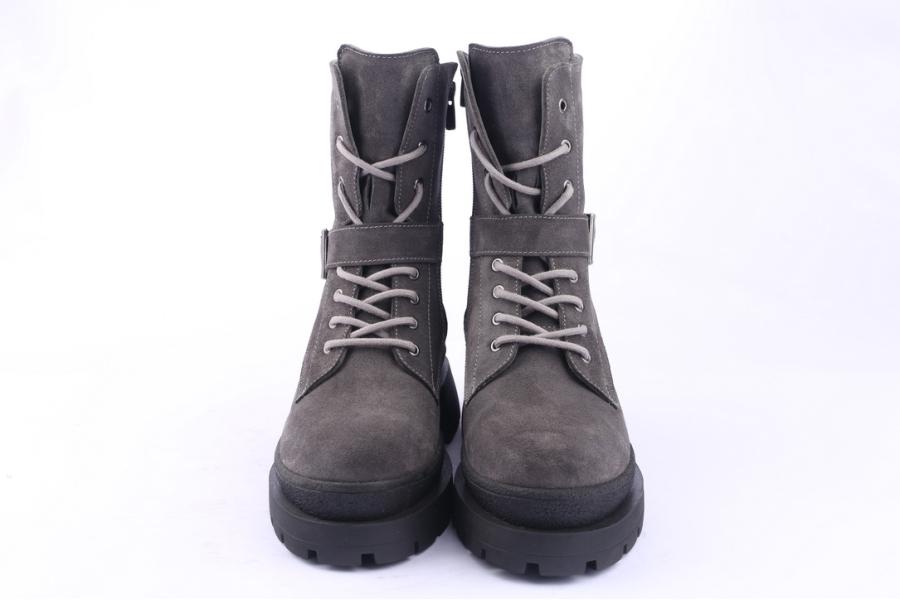 D.moro Shoes Women Suede Leather Ankle Boots For Winter: 656F Grey (Wholesale)