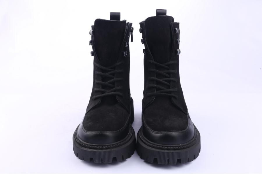 D.moro Shoes Women Suede Leather Ankle Boots For Winter: 657D Black (Wholesale)