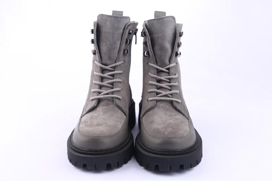 D.moro Shoes Women Suede Leather Ankle Boots For Winter: 657D Grey (Wholesale)