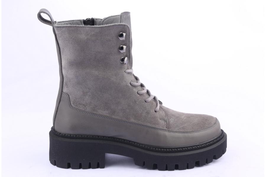 d.moro shoes Women Suede Leather Ankle Boots for Winter: 657D Grey (Wholesale)