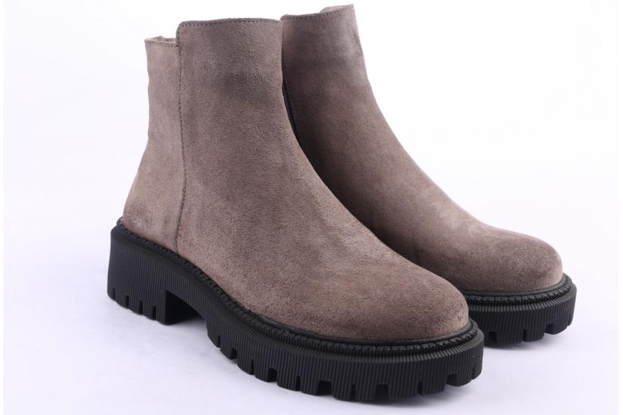 D.moro Shoes Women Suede Leather Ankle Boots For Winter: 657E Grey (Wholesale)