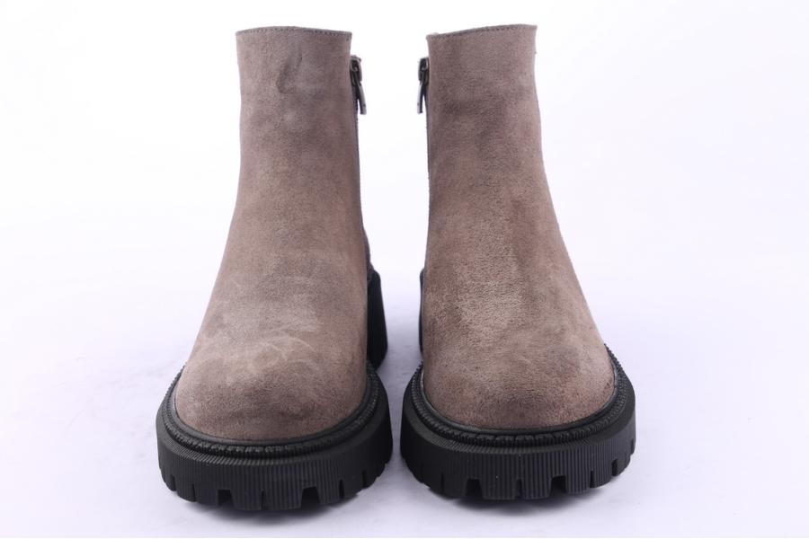 D.moro Shoes Women Suede Leather Ankle Boots For Winter: 657E Grey (Wholesale)
