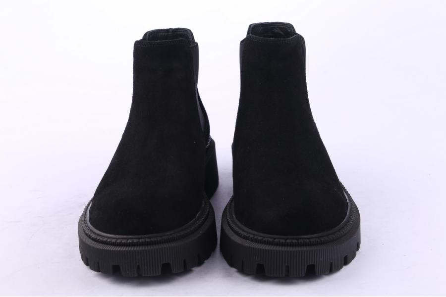 D.moro Shoes Women Suede Leather Ankle Boots For Winter: 657H Black (Wholesale)