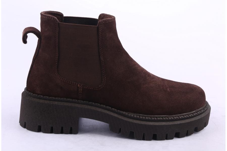 d.moro shoes Women Suede Leather Ankle Boots for Winter: 657H Brown (Wholesale)