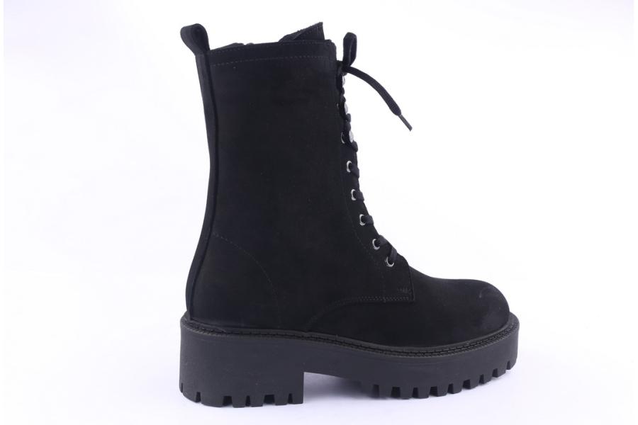 D.moro Shoes Women Suede Leather Ankle Boots For Winter: 756 Black (Wholesale)