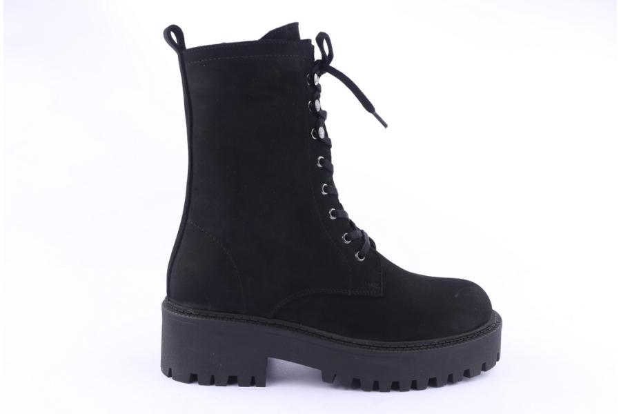 d.moro shoes Women Suede Leather Ankle Boots for Winter: 756 Black (Wholesale)