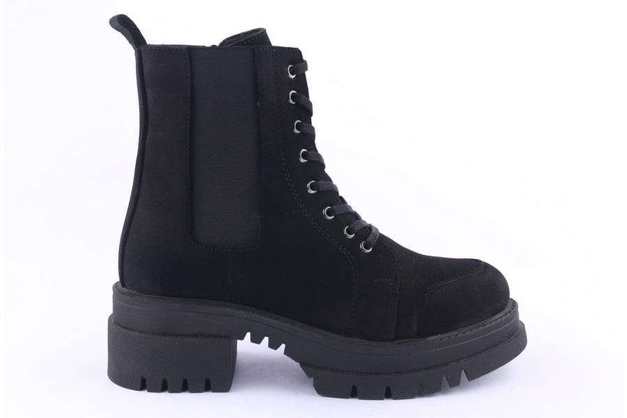 d.moro shoes Women Suede Leather Ankle Boots for Winter: 781 Black (Wholesale)