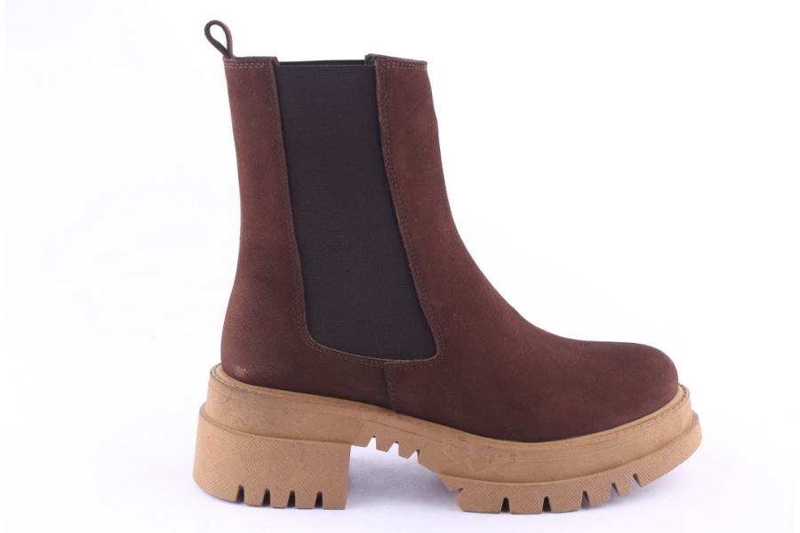 d.moro shoes Women Suede Leather Ankle Boots for Winter: 782 Brown (Wholesale)