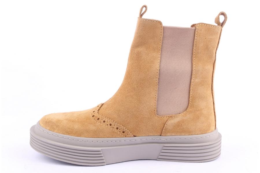 D.moro Shoes Women Suede Leather Ankle Boots For Winter: 950 Camel (Wholesale)