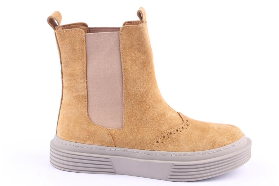 d.moro shoes Women Suede Leather Ankle Boots for Winter: 950 Camel (Wholesale)