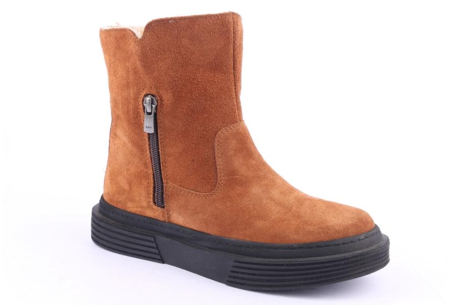 D.moro Shoes Women Suede Leather Ankle Boots For Winter: 951 Tan (Wholesale)