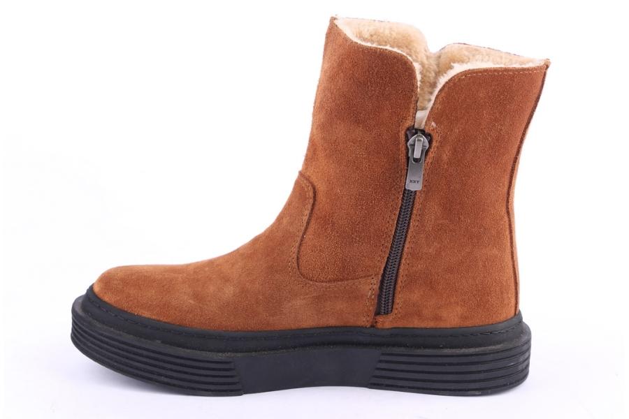 D.moro Shoes Women Suede Leather Ankle Boots For Winter: 951 Tan (Wholesale)