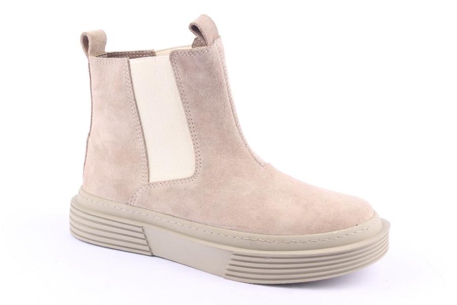 D.moro Shoes Women Suede Leather Ankle Boots For Winter: 952 Beige (Wholesale)